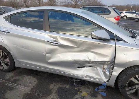 2014 Hyundai Elantra Limited из США, поврежденный, VIN 5NPDH4AE2EH475994